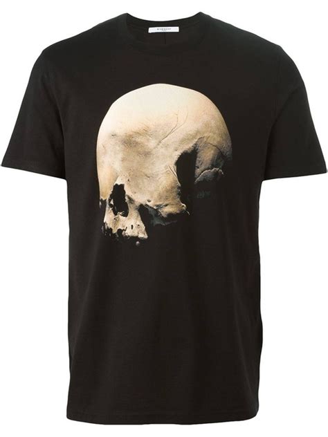 givenchy eyeless skull print t-shirt|PARIS Skull oversized t.